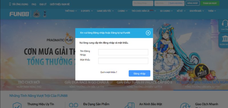 Hướng dẫn cách thức đăng nhập vào Fun88 chuẩn xác