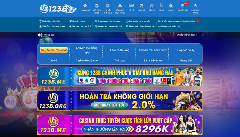 Chỉ cần đăng nhập vào 123B người chơi sẽ được tận hưởng nhiều ưu đãi