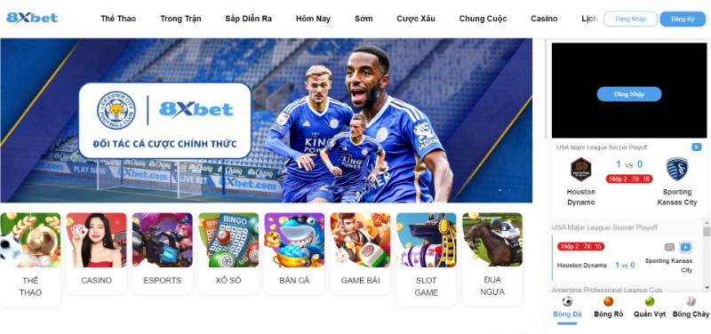 Mở tài khoản nhà cái 8XBET trải nghiệm giải trí hấp dẫn
