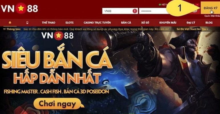 Bấm vào “Đăng ký”