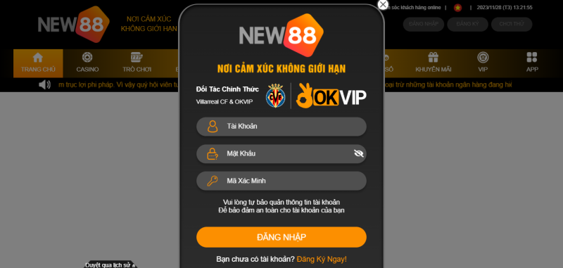 Cách đăng nhập nhà cái New88