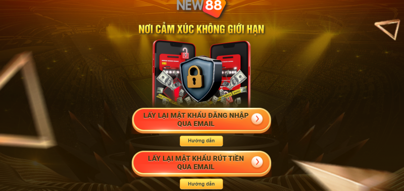Giao diện trang chủ của New88