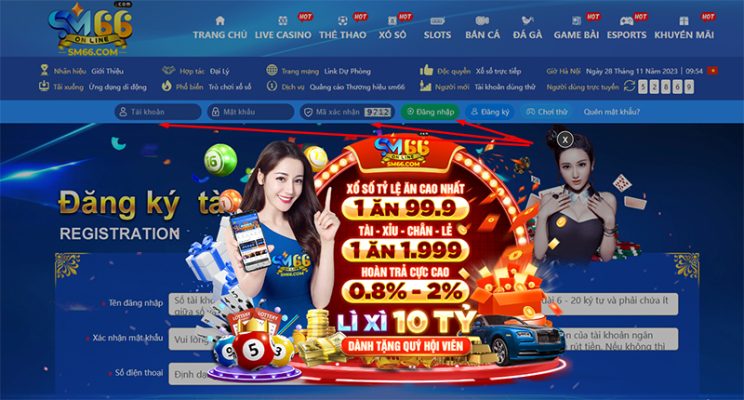 Hướng dẫn chi tiết cách đăng nhập SM66 cho tân thủ