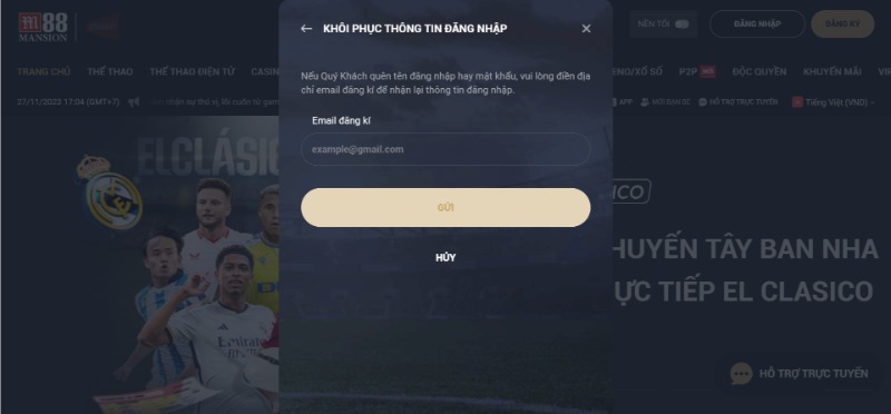 Khôi phục mật khẩu đăng nhập chỉ với thao tác đơn giản