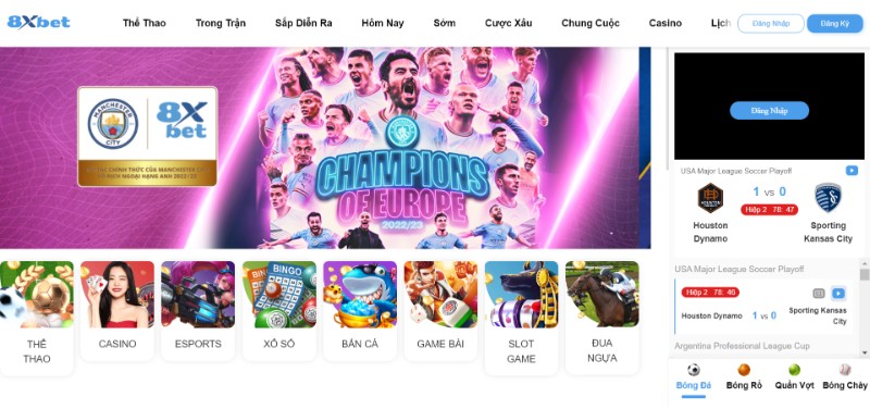 Truy cập link trang chủ đăng ký 8XBET