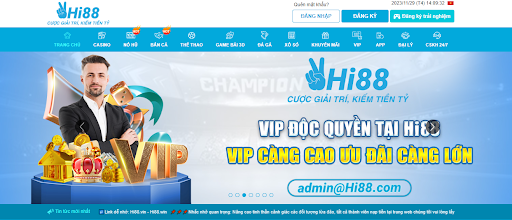 Truy cập trang chủ Hi88 để tiến hành nạp tiền
